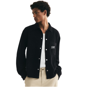Camisa de Franela Oversize de Corte Regular para Hombre, Camisa Casual de Manga Larga con Botones, Chaqueta de Camisa Suave Tejida, Ropa Urbana al por Mayor - Product Image 1