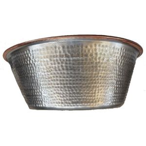 Decorative Copper Pedicure Bowl With Rustic Appeal Suitable For Salons Resorts Wellness Centers And Spas - Product Image 2