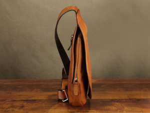 Genuine Leather <b>Sling</b> <b>Bag</b> for Women Vintage Handmade Over Shoulder Crossbody <b>Bag</b> Chest Purse Multi Pocket Stylish Chest <b>Bag</b> - Product Image 4