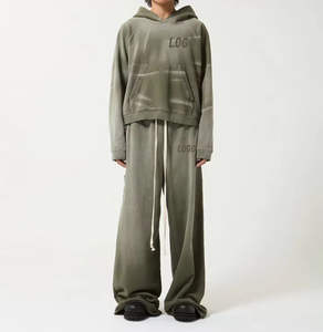 ชุดวอร์มผู้ชายคุณภาพสูง 2-in-1 ลายพิมพ์และสีพื้น รุ่นฮิตปี 2026 เสื้อแจ็คเก็ตและกางเกงขายส่ง รับผลิตแบบ OEM และติดฉลากส่วนตัว - Product Image 6