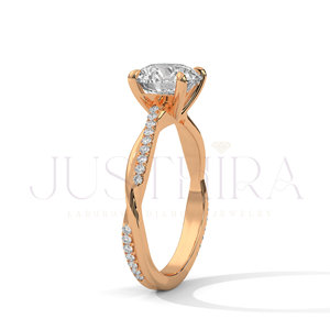 Certified Round Cut Moissanite Diamond <b>Solitaire</b> <b>Ring</b> for Women <b>Silver</b> Gold Rose Gold Options Free Delivery Elegant Fine Jewelry - Product Image 5