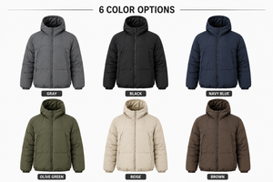 Custom Oversized Hooded <b>Puffer</b> <b>Jacket</b> OEM Private Label Winter Streetwear Bubble <b>Jacket</b> Manufacturer - Product Image 5