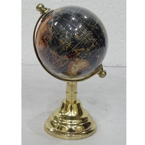 Globe de Table en or, noir et multicolore, éducatif, diamètre stratifié, Base Antique, décoration de maison - Product Image 1