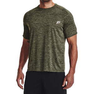 Camisetas Deportivas de Manga Corta para Hombre, de Algodón Heather de Secado Rápido, con Logotipo Personalizado, Transpirables, para Gimnasio, Fitness, Running y Entrenamiento, Venta al Por Mayor - Product Image 1