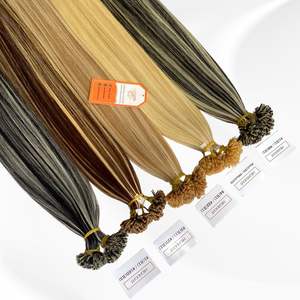 Taille personnalisée Extensions de cheveux à la kératine pré-collée Super épais cheveux Remy vietnamiens bruts 100 pièces/paquet pointe plate - Product Image 3