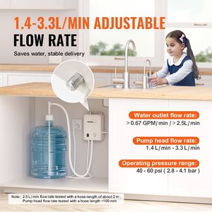 Sistema di Erogazione Acqua Elettrico Automatico da 5 Galloni con Pompa a Ingresso Singolo per Bottiglie e Contenitori, Ideale per Auto - Product Image 3