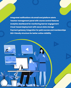 เว็บไซต์ระบบจัดการการเรียนรู้ (LMS) แบบสำเร็จรูปพร้อมดีไซน์ที่รองรับการใช้งานบนมือถือ - Product Image 1