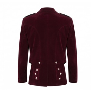Scottish Custom Prince Charlie <b>Jacket</b> Waistcoat for <b>Men</b> <b>Velvet</b> Made <b>Jackets</b> - Product Image 2