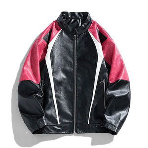 Veste Chemise Décontractée pour Homme Econex Sports, Coupe Slim, en Cuir PU Écologique, Imperméable, Coupe-Vent, Respirante, Fermeture Éclair - Product Image 2
