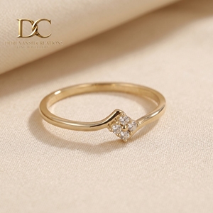 Dhruvansh Creations Luxury 9K Solid Gold Lab Grown Diamond Brilliant Cut IGI Certified Women's Wedding Ring Wholesale Custom - Product Image 3