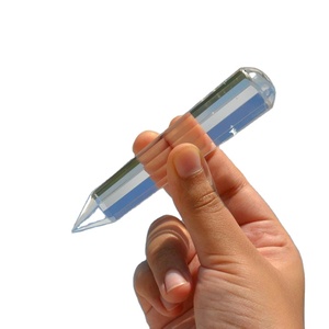 Natural Faceted Clear Quartz <b>Crystal</b> <b>Wand</b> Polished Gemstone Point Healing Meditation Stone Wholesale - Product Image 1