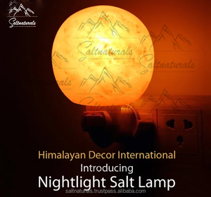 Lampe de sel en cristal de l'Himalaya du fabricant pakistanais en forme de boule Veilleuse Style Feng Shui Energies Rajeunissant Artisanat Naturel - Product Image 3