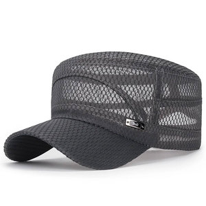 Casquette de baseball réglable à boucle métallique FlatTop - Respirante et imperméable, 100% coton, unisexe, style vintage sportif décontracté, toutes saisons - Product Image 2