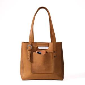 Premium Multifunction Genuine Leather Tote <b>Bag</b> <b>Women</b> Spacious Interior Soft Water Resistant Zipper Durable Shoulder - Product Image 4