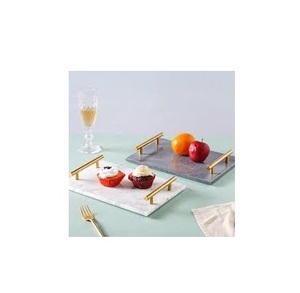 Natural Marble Tray for Countertop Handmade Product Food <b>Snacks</b> Storage Serving Tray Table Ware Use - Product Image 4