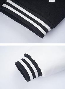 Stonefield Manufacturing Varsity Jacket-100% Wool Hooded Waterproof Reversible <b>Stand</b> Geometric/Cartoon Streetwear Winter - Product Image 3