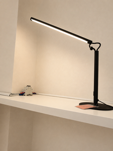 โคมไฟตั้งโต๊ะ LED 10W แบบโลหะทันสมัยพร้อมตัวหรี่ไฟแบบกดและหมุนได้ 330 องศา - Product Image 1