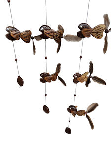 Campana de Viento de Madera con Diseño Animal, Hecha a Mano, Tallada, Estilo Tradicional Moderno, Hecha en Tailandia, Regalos y Recuerdos, 300 MOQ - Product Image 5