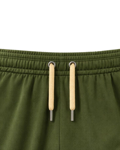 Men Olive Green Beige Sports TShirt And Shorts Set Breathable Quick Dry Gym Wear <b>Athletic</b> Running Training Activewear Outfit Set - Product Image 5