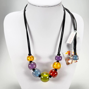 Collar de lujo hecho a mano para mujer, de resina, estilo bohemio americano, joyería artesanal, producto estrella, brillante. - Product Image 1