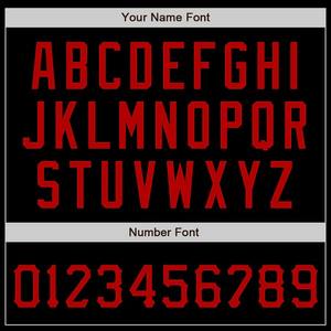 Camiseta de Fútbol Personalizada Negra y Roja, Uniforme de Equipo Auténtico, Transpirable, de Poliéster, con Botones, Manga Corta - Product Image 4