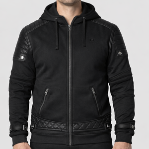 Sudadera con Capucha para Motociclista Reforzada con Kevlar Premium, Armadura de Nivel CE, Sudadera Protectora Urbana para Motociclistas - Product Image 1