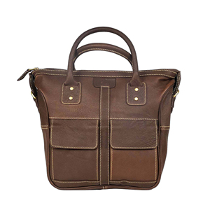 Bolso de Oficina de Cuero Genuino de Alta Calidad para Mujer, Color Chocolate, Bolso de Viaje, Bolso Mensajero para Portátil, Uso Diario, Logotipo Personalizado - Product Image 5