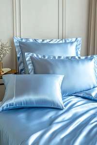 Ensemble de draps et taies d'oreiller de luxe pour lit king size, lavable en machine, 4 pièces, 500TC, polyester/coton, écologique, biologique - Product Image 2