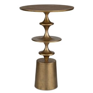 Admirable mesa auxiliar de metal que aporta un toque refinado con una construcción robusta, ideal para arreglos decorativos modernos. - Product Image 3