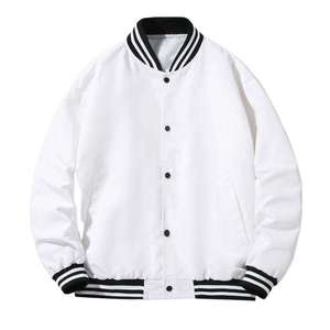 High Quality Custom Baseball Letterman <b>Jacket</b> Oversized vintage <b>Cropped</b> monochrome <b>denim</b> street eco friendly Varsity <b>Jackets</b> - Product Image 2