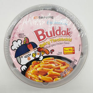 Tteokbokki Coreano Picante de Alta Calidad con Salsa Cremosa, Samyang Buldak Carbonara Sabor Pollo Picante, Topokki 179g, ¡Gran Venta! - Product Image 5