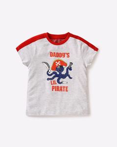 Ropa de verano para niños de 4 a 12 años, estampado digital y puff, Camiseta con estampado de letras para niños, variedad de colores - Product Image 3