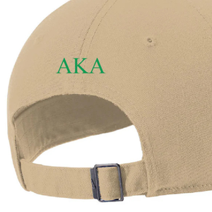 Casquette de baseball en coton brodée AKA Club Series, couleur camel, visière incurvée réglable, décontractée, unisexe, pour le sport et les activités de plein air - Product Image 6