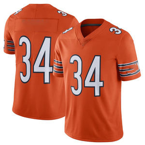 Maillot de football américain en polyester intégral, séchage rapide, respirant, col en V, personnalisez votre nom, uniforme d'équipe surdimensionné avec empiècements - Product Image 6