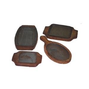 Fabulous Design Iron And Wood Sizzler <b>Plate</b> Deluxe Quality Customized Size <b>Sizzling</b> <b>Plate</b> At Competitive Pricing - Product Image 5