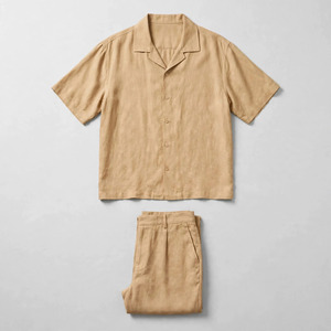2026 Wholesale Summer Men's Casual Shorts <b>Set</b> Plain Color Solid 100% Cotton Jersey Quick Dry Knitted Customized Logo <b>Twin</b> <b>Set</b> - Product Image 5