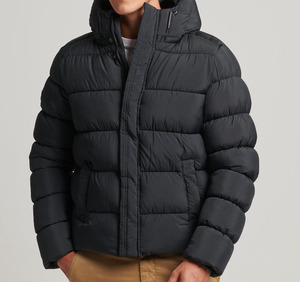 Vestes matelassées coupe-vent pour hommes, fermeture éclair, logo personnalisé imprimé, OEM, vente en gros, haute qualité, hiver, décontractées - Product Image 3