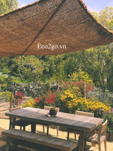 Breathable Woven Triangle Coconut Fiber Sunshade Net Coco <b>Shade</b> Sail for Agriculture and Outdoor Use - Product Image 2