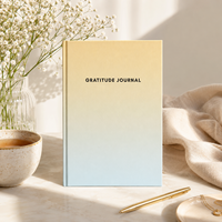 Journaux de gratitude quotidiens LABON à couverture rigide, design dégradé apaisant, pour la pleine conscience et la positivité, écologiques