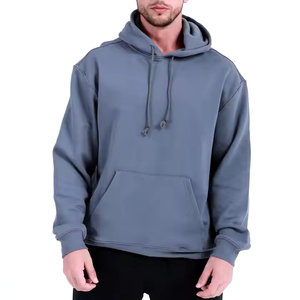 Sweat-shirts et hoodies surdimensionnés pour hommes, personnalisables avec logo OEM, nouvelle collection, poids lourd, style streetwear, brodés pour l'hiver - Product Image 1