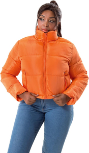 Custom Plus Size <b>Cropped</b> <b>Puffer</b> <b>Jacket</b> Winter Streetwear Unisex Wholesale Rate Price Logo Custom <b>Puffer</b> <b>Jacket</b> Women Quality - Product Image 4