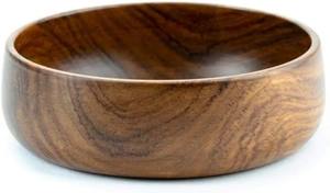 Ensemble de bols en bois d'acacia massif, écologiques, faits à la main, pour servir des salades, des soupes, des fruits, pour la cuisine, la salle à manger - Product Image 2
