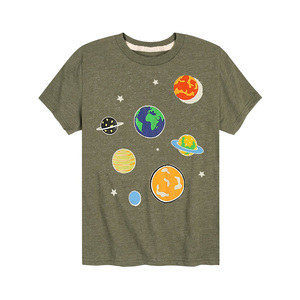 เสื้อยืดเด็ก คอโอ ผ้าฝ้ายออร์แกนิค แขนสั้น ทรงเข้ารูป สำหรับฤดูร้อน  แบบลำลอง ไม่เป็นขุย หลายสี รับสั่งทำ - Product Image 3