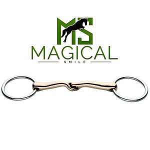 Mors de cheval à joint lâche sur mesure de haute qualité en argent allemand et acier inoxydable, toutes tailles disponibles - Product Image 1