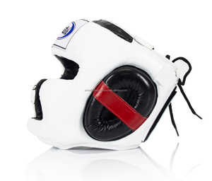 Fairtex HG10 Protecteur de tête de super sparring kickboxing de haute qualité en cuir véritable pour équipement d'entraînement de boxe - Product Image 3