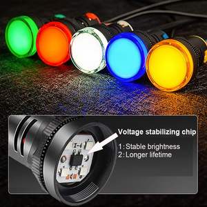 ไฟแสดงสถานะนำร่อง LED สีแดงสำหรับแผงควบคุมโรงงาน120V - Product Image 4
