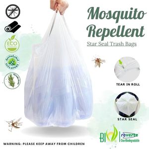 Bolsa de Basura Biodegradable Repelente de Insectos con Aroma a Citronela y Cierre de Estrella - Product Image 4