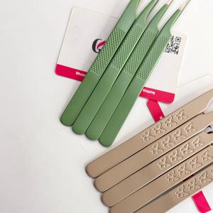 Pinces à extensions de cils ergonomiques en acier inoxydable Premium GETUP BROSONS IMPEX, couleur personnalisée, antidérapantes, prise en main lisse, antimagnétiques - Product Image 4