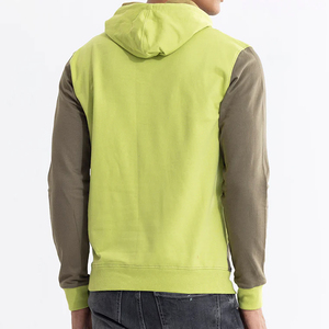 เสื้อฮู้ดดี้ผู้ชายทรงโอเวอร์ไซส์ ผ้ากำมะหยี่คอตตอน 100% คุณภาพสูง สำหรับฤดูหนาว สไตล์สตรีทแวร์ ซิปครึ่งตัว พิมพ์ลายดิจิทัล โลโก้ด้านหน้าแบบกำหนดเอง - Product Image 5