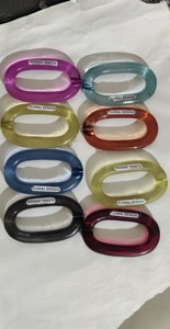 New Colour Light Weight resin chain links wholesale resin chain links bulk resin chain links for <b>decor</b> resin chain accessories - Product Image 2